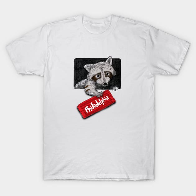 raccoon love T-Shirt by bobdix